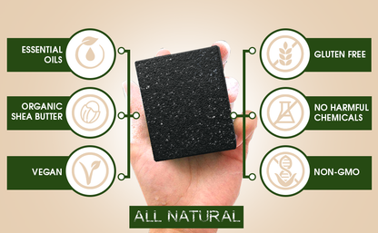 ELEMENTS CHARCOAL PINE- Bar soap