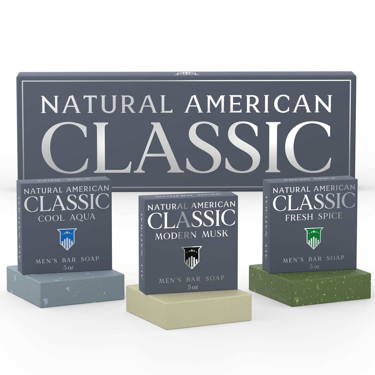 CLASSIC COOL AQUA – Men’s Bar Soap