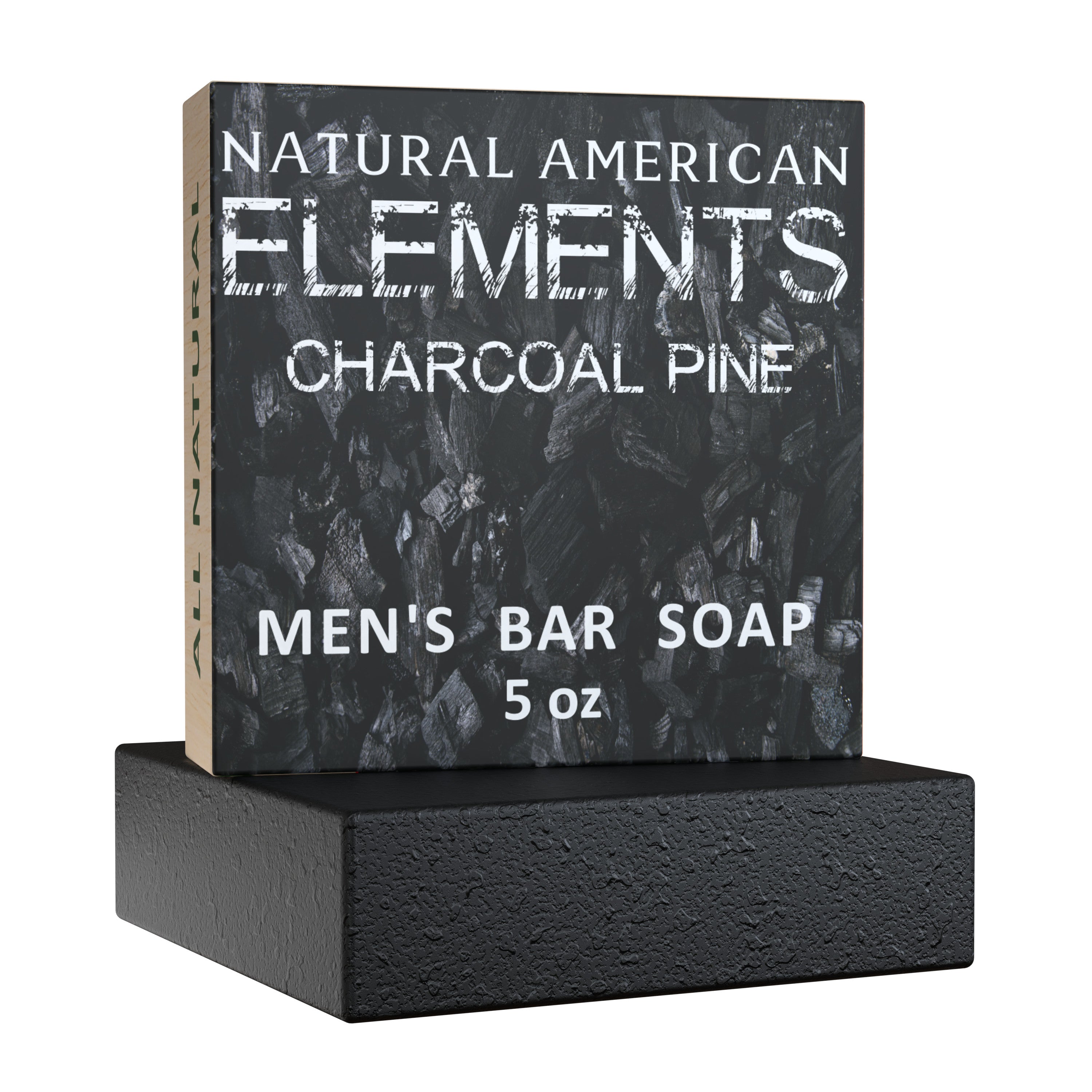 ELEMENTS CHARCOAL PINE- Bar soap