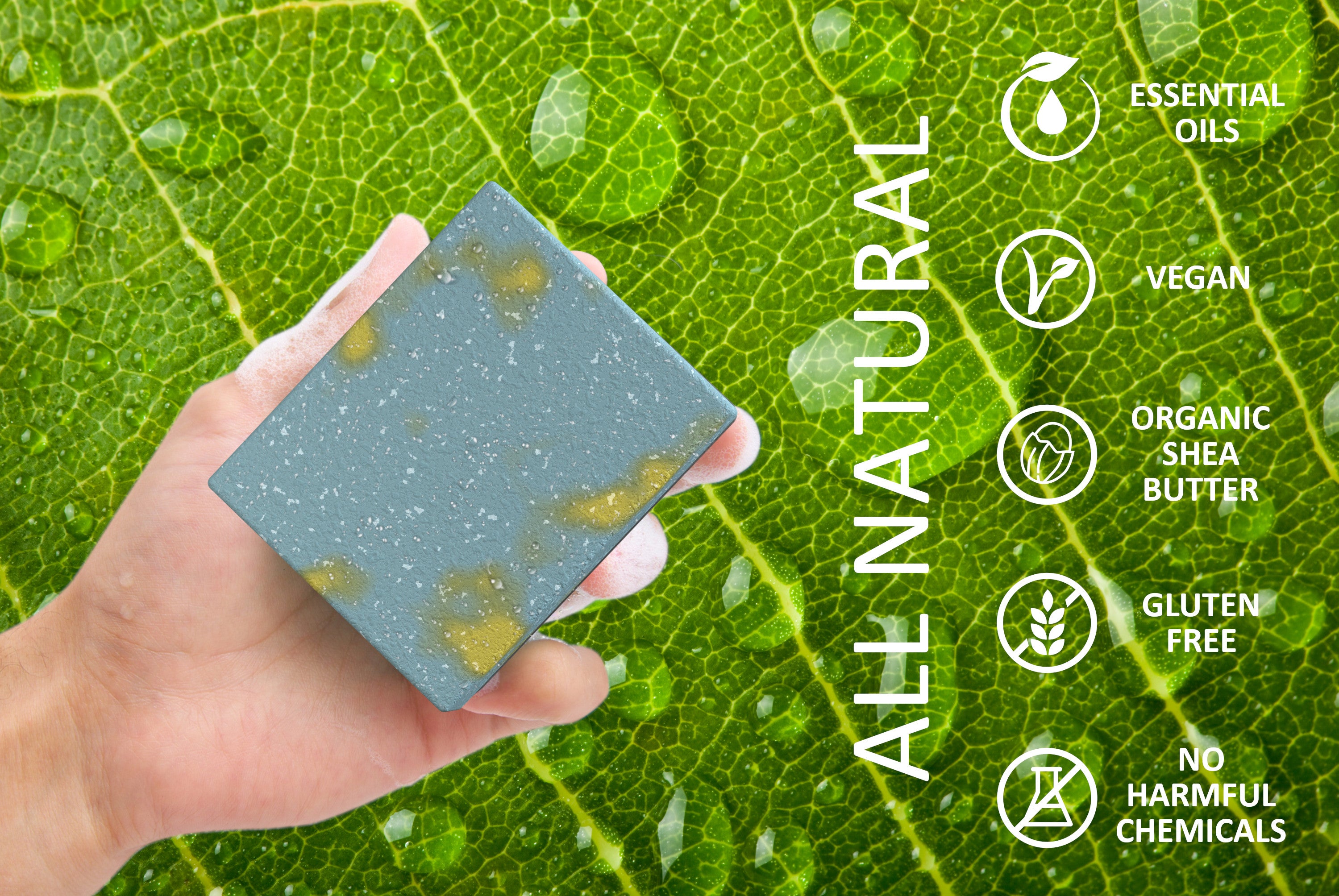 ELEMENTS LEMON SEA SALT - Bar soap