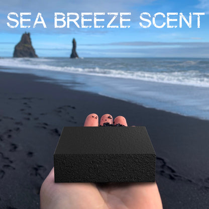 CHARCOAL SEA BREEZE - Black Bar Soap